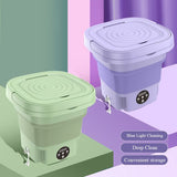 Small Foldable Washing Machine with Spin Dryer